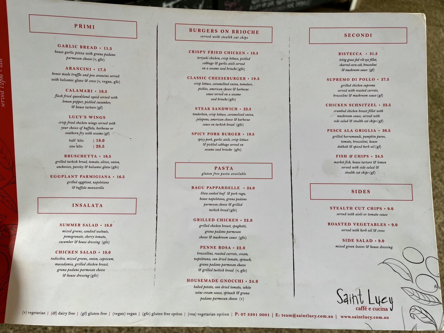 昆士蘭大學附近咖啡廳Saint Lucy Caffe e Cucina食記分享 - 第1張圖