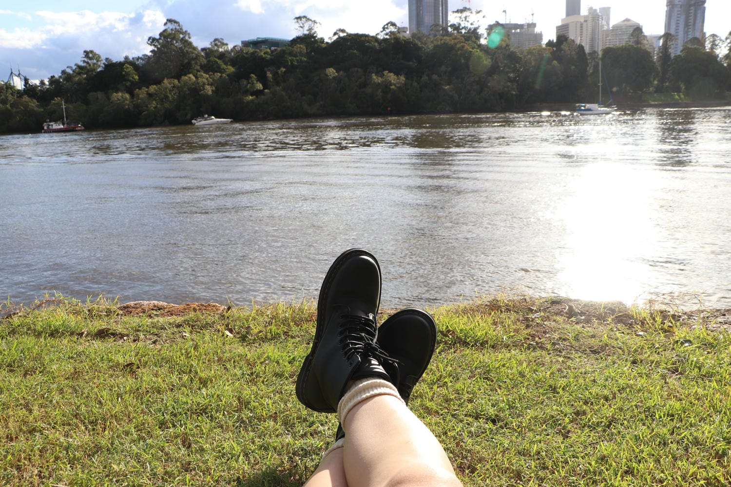 【澳洲布里斯本袋鼠角】Kangaroo point cliffs最愜意的草坪、看夜景最佳推薦 - 第9張圖