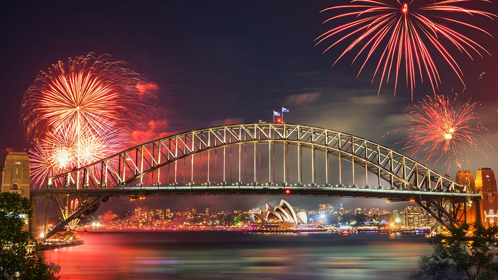 2024年雪梨跨年煙火北岸藍點 2024 Sydney firework blue point