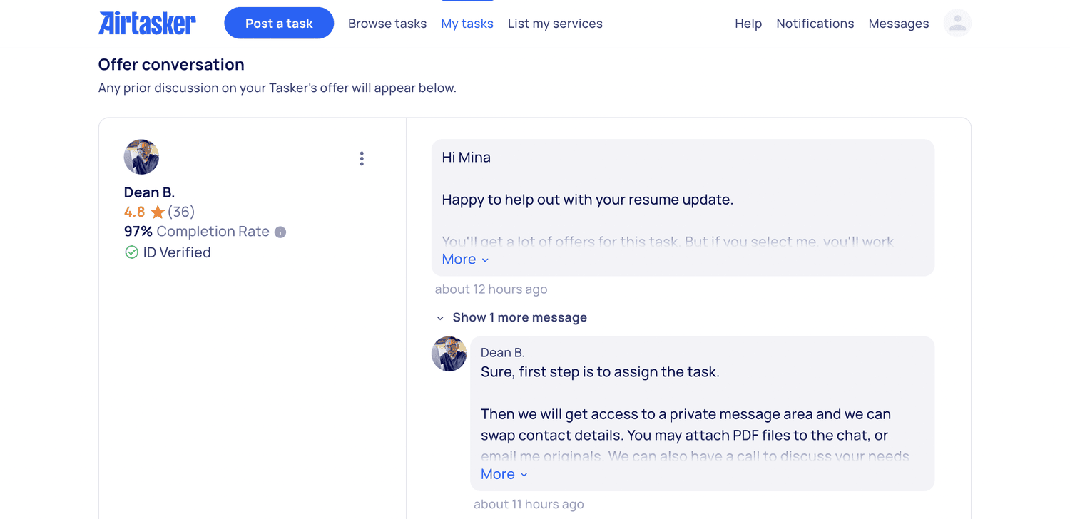 【澳洲轉職商業分析師 #5】經濟又實惠的英文履歷、Cover letter 健檢資源 airtasker