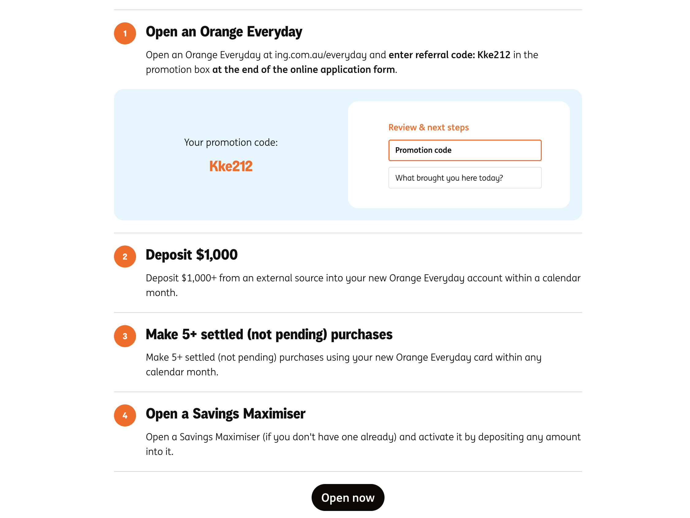 【澳洲ING銀行推薦碼】零風險4.75%利率和澳幣$100!開戶到領獎金教學11/30截止(邀請碼Kke212) - 第4張圖 【澳洲ING銀行推薦碼】零風險4.75%利率和澳幣$100!開戶到領獎金教學11/30截止(邀請碼Kke212)