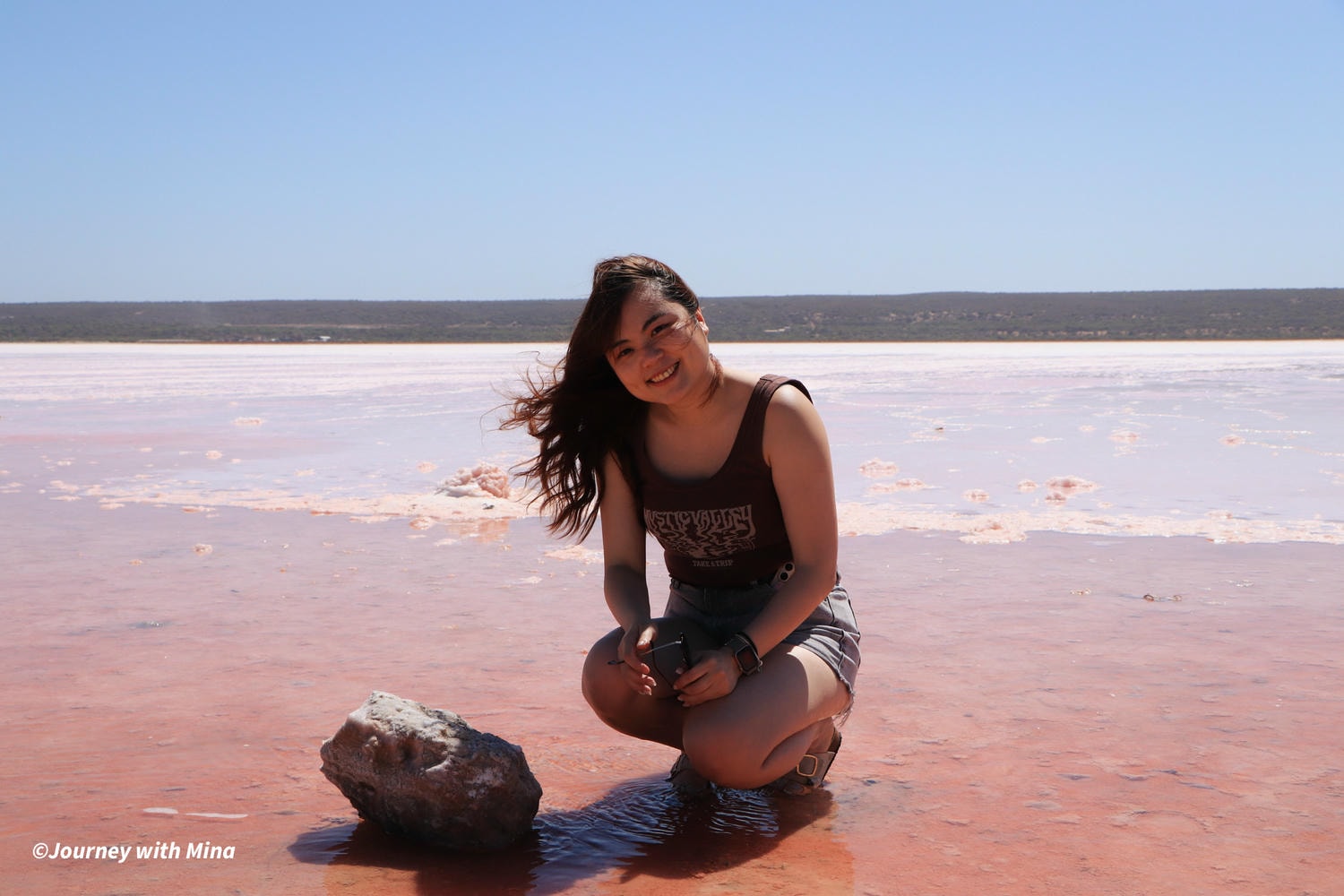 澳洲粉紅湖 西澳景點 Hutt Lagoon pink lake