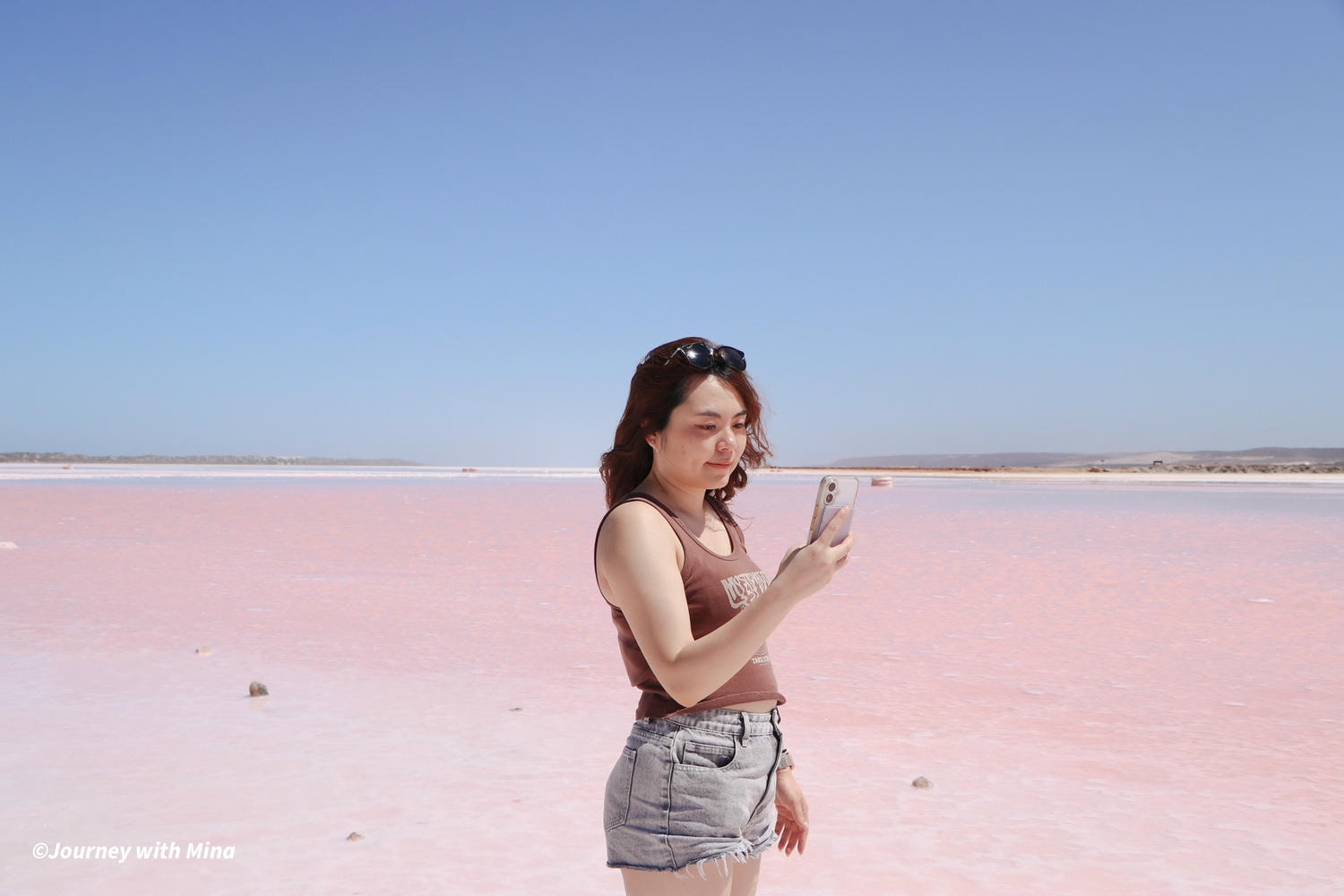 澳洲粉紅湖 西澳景點 Hutt Lagoon pink lake